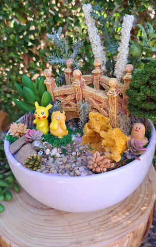Pikachu and Pyduck pokemon inspired themescapes gardens with Crystal. Imagination play.
Pretend play, decor, and collectables. (Copy)