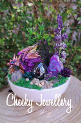 Stunning Dragon purple garden fairy inspired themescapes