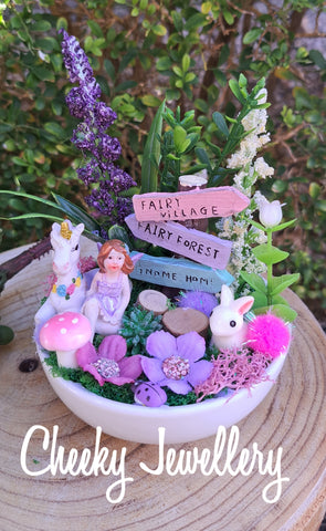 Unicorn and fairy garden inspired themescapes.
Mini flower garden centrepieces.
Pretend play, decor, collectables
